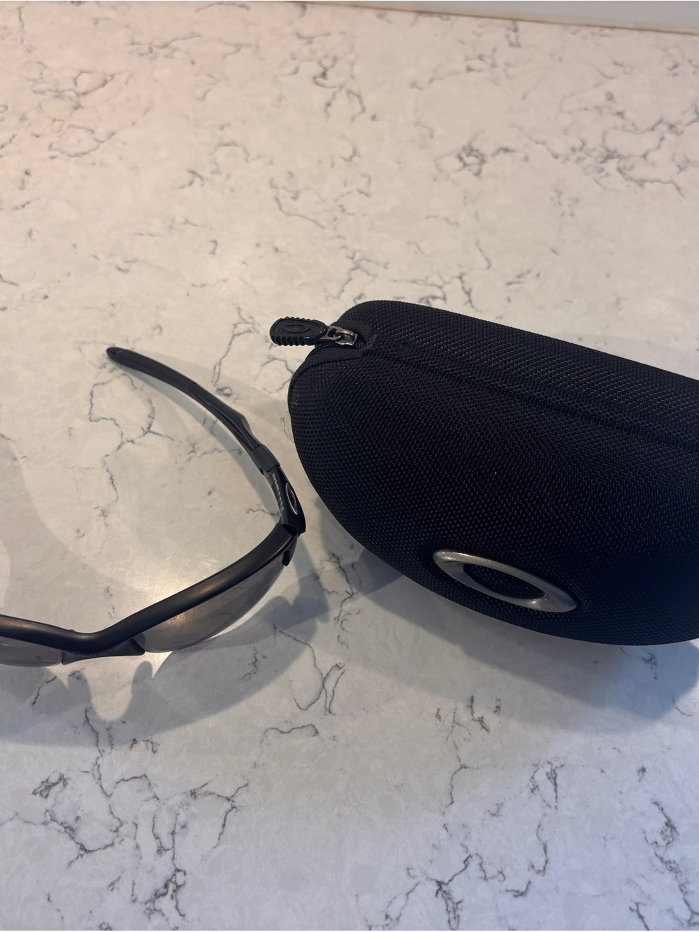 Oakley Men's Sunglasses with Black Frame and Smoke Lenses